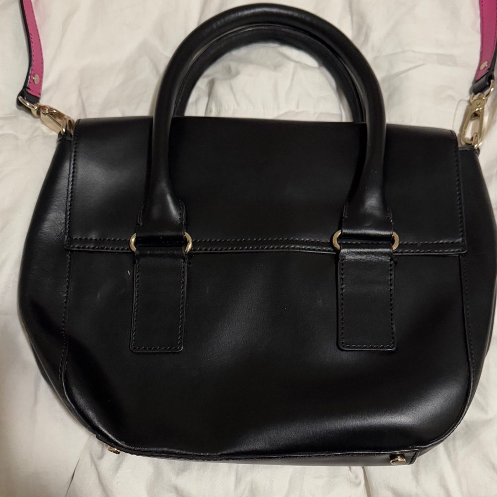 Kate Spade Bond Street Black Handbag Black pink strap - Picture 3 of 7
